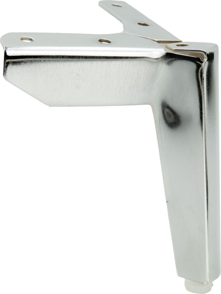 Möbelbein Loft, 12 cm Höhe, verchromt, elegantes Design für moderne Inneneinrichtungen, inklusive Bodenschutzpads, ideal für Sofas, Kommoden, T...