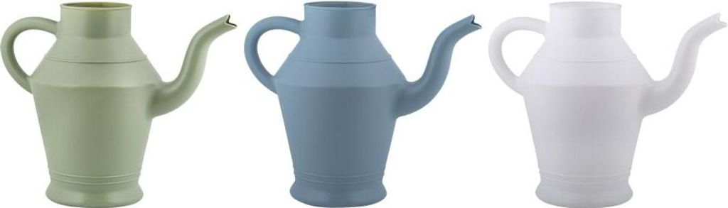 Esschert Design Gießkanne Vintage 2L aus Kunststoff weiß 21,6cm x 28,5cm Dekoration