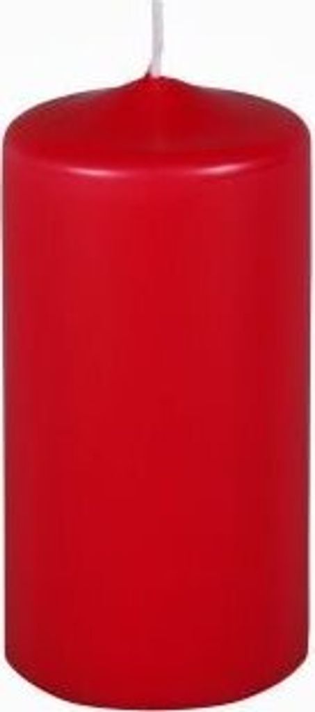 Premium Stumpenkerzen Rot 100 x 50 mm, 1 Stück