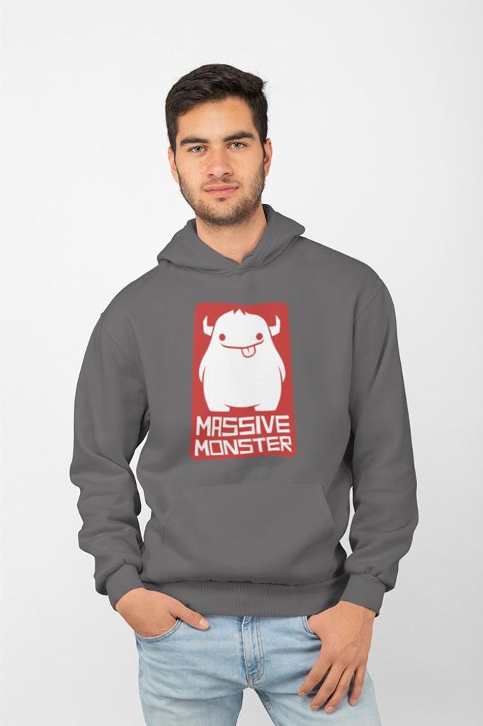 D&B Uni Hoodie EB00024 Monster Anthrazitgrau-Größe XL