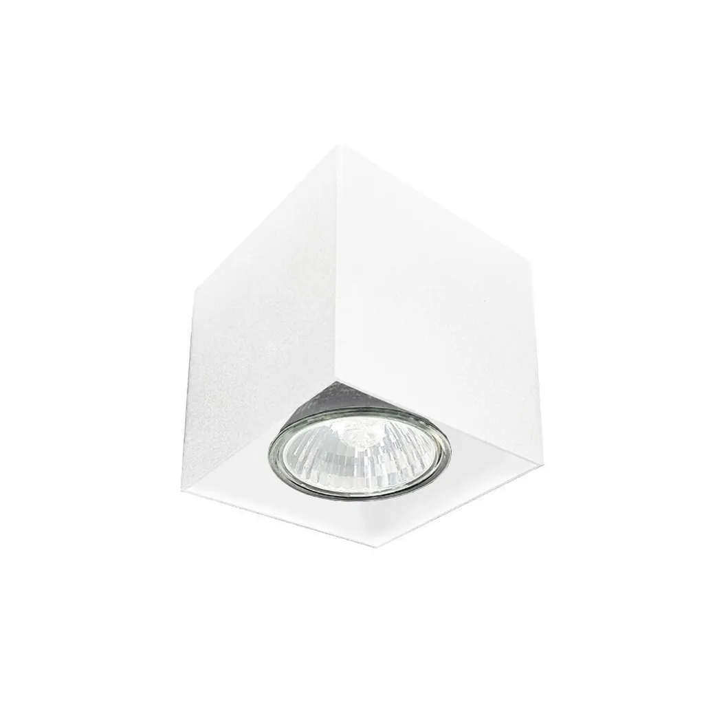 Spot de plafond pour cuisine et couloir blanc carré GU10 10W CAGE