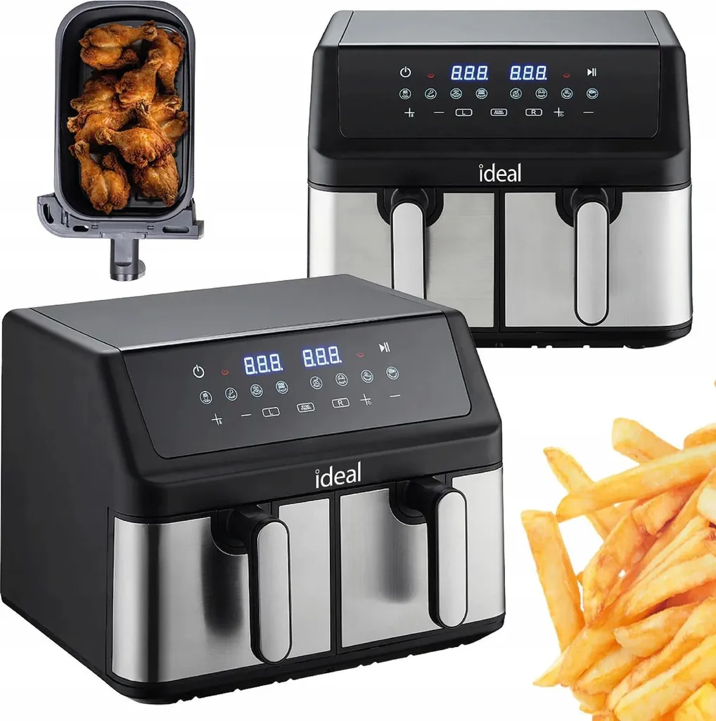 Friteuse airfryer 9L Eldom IDEAL pour cuire deux plats simultanément - 14