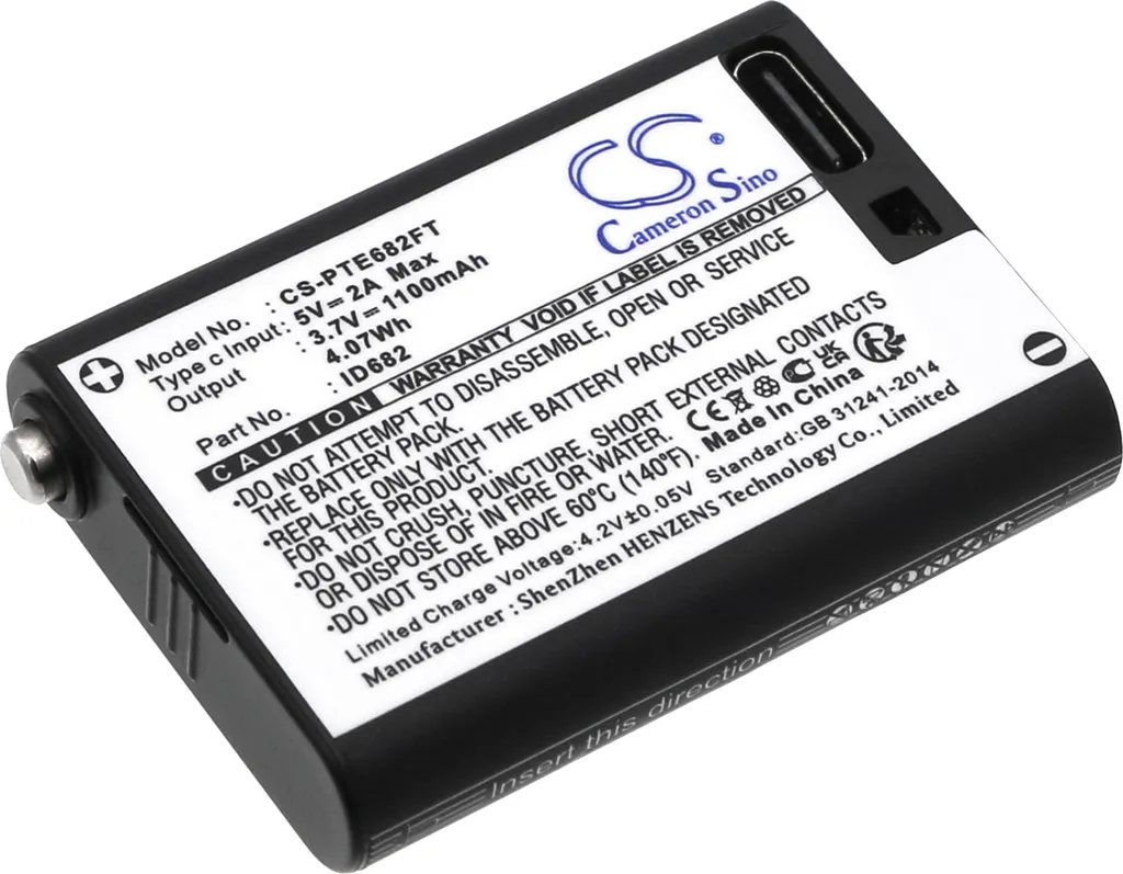 Batterie Rechargeable TECHTEK pour Petzl ACTIK CORE TIKKA et IKO CORE