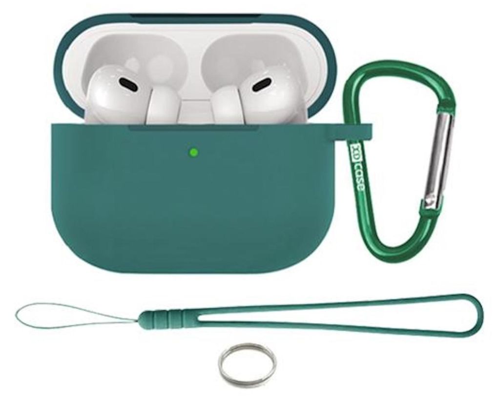 Schutz Hülle Case für AirPods Pro 3 Silikon Hülle mit Karabiner Soft Touch 360°