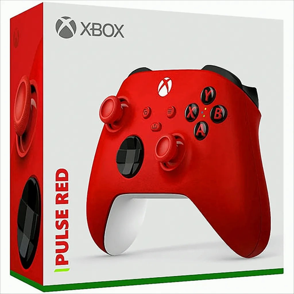 Manette de jeu Xbox Series rouge pulsé avec Bluetooth pour PC et console