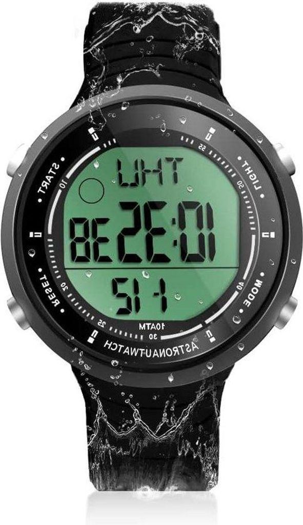 Wasserdichtes Sportuhr mit Stoppuhr und Timer Silikonband