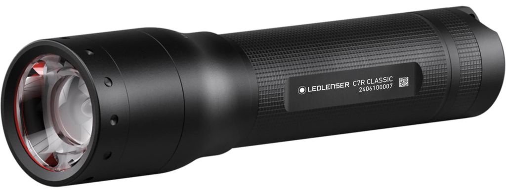Ledlenser C7R Classic Taschenlampe schwarz, 1000 Lumen Produktbild 