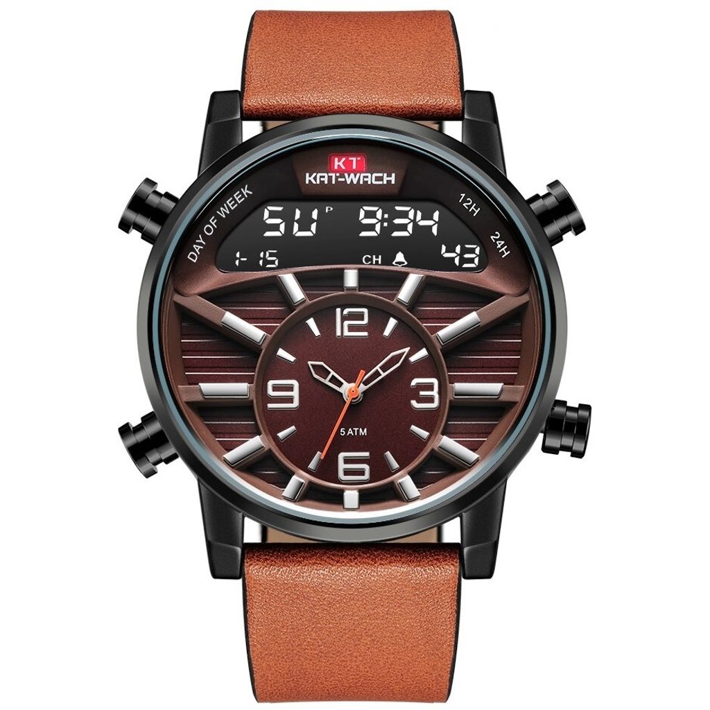 Modische Herren Uhr Kat-Wach in Dunkelbraun - Stilvoll & Elegant KP14339
