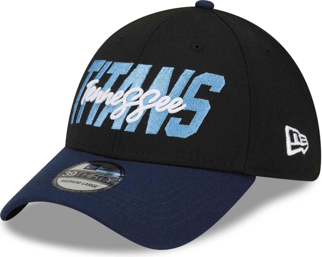 New Era NFL TENNESSEE TITANS 2022 Official 39THIRTY Stretch Fit Draft Cap, Größe :M/L