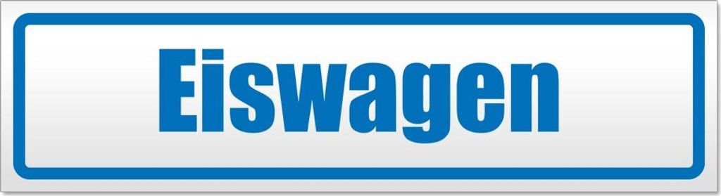Eiswagen Magnetschild Schild magnetisch