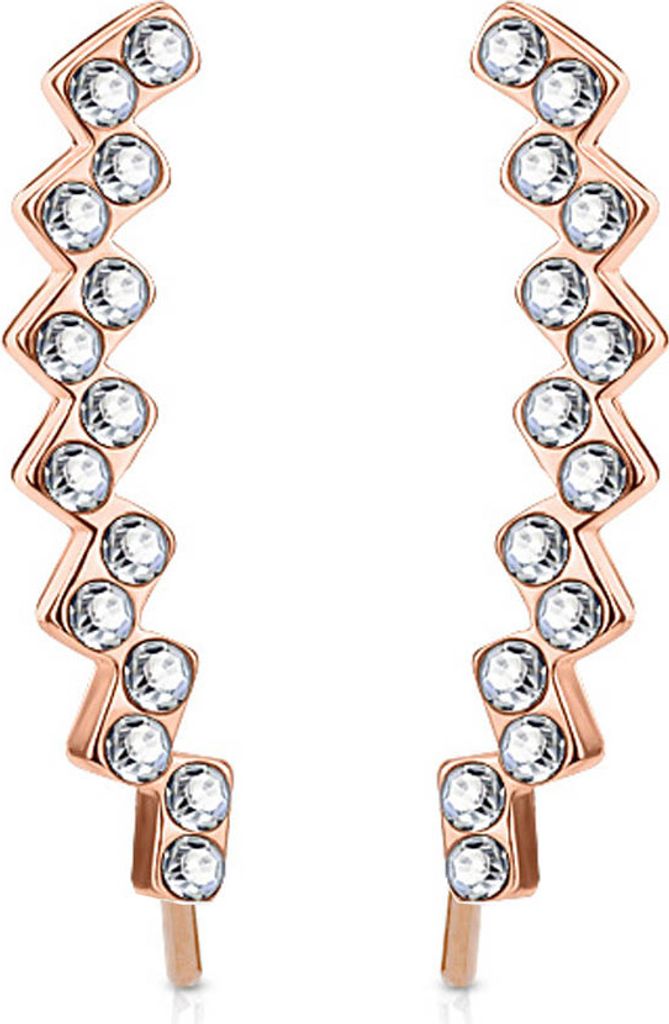 viva-adorno 1 Paar Damen Ear Crawler Ohrringe Ohrklemme Produktbild 