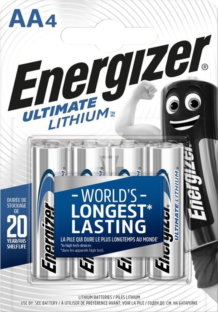 4er Blister Energizer Ultimate Lithium AA Mignon Batterie Produktbild 