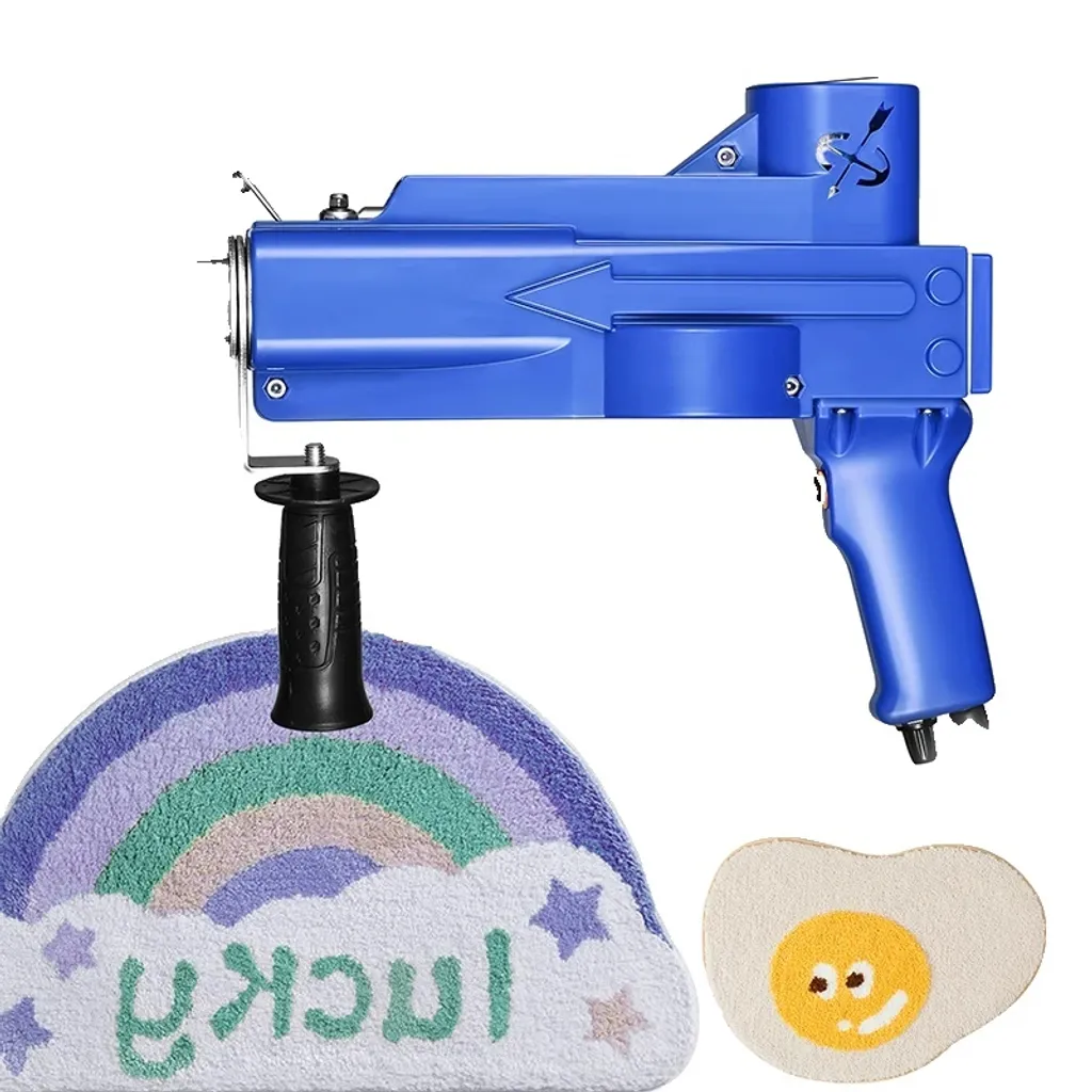 Kit pistolet à tufter pour tapis DIY 2 en 1 polyvalent et rapide