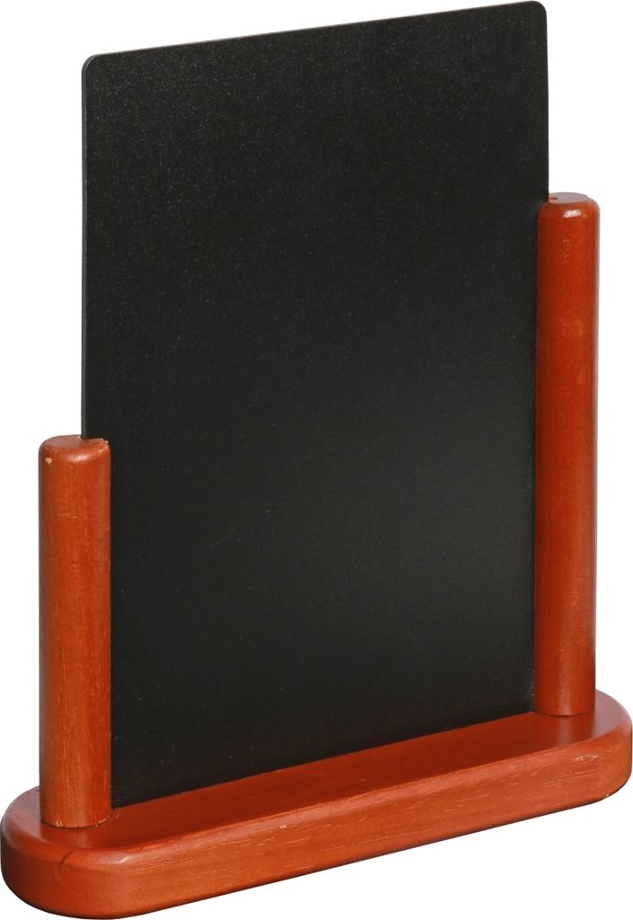 Tischaufsteller Kreidetafel, schwere hochwertige Qualität, Variante auswählbar : 15x21 Mahagoni Variante: 15x21 Mahagoni