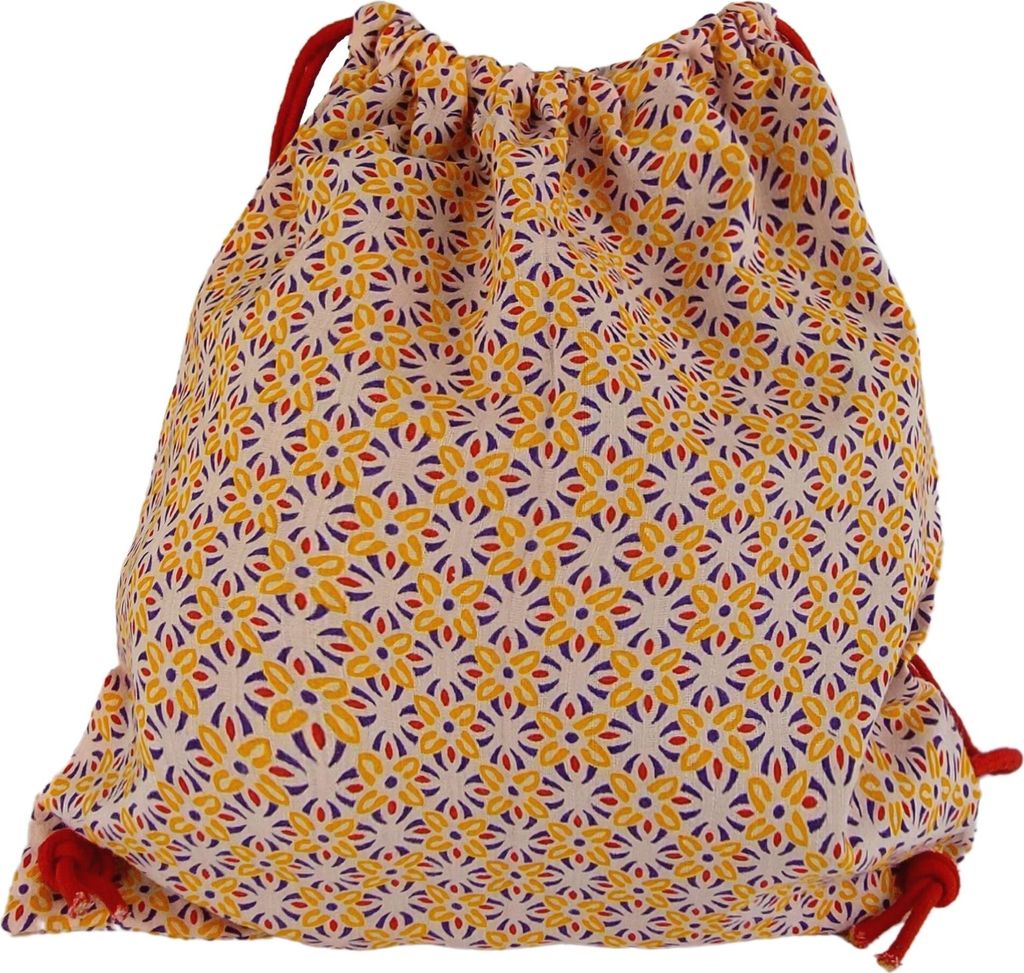 Sunsa Mädchen Turnbeutel Rucksack, Kinderrucksack, Stoffbeutel mit Kordelzug, Baumwolltasche bedruckt, Schule/ Kindergarten Sportbeutel, Stoff Ruc...