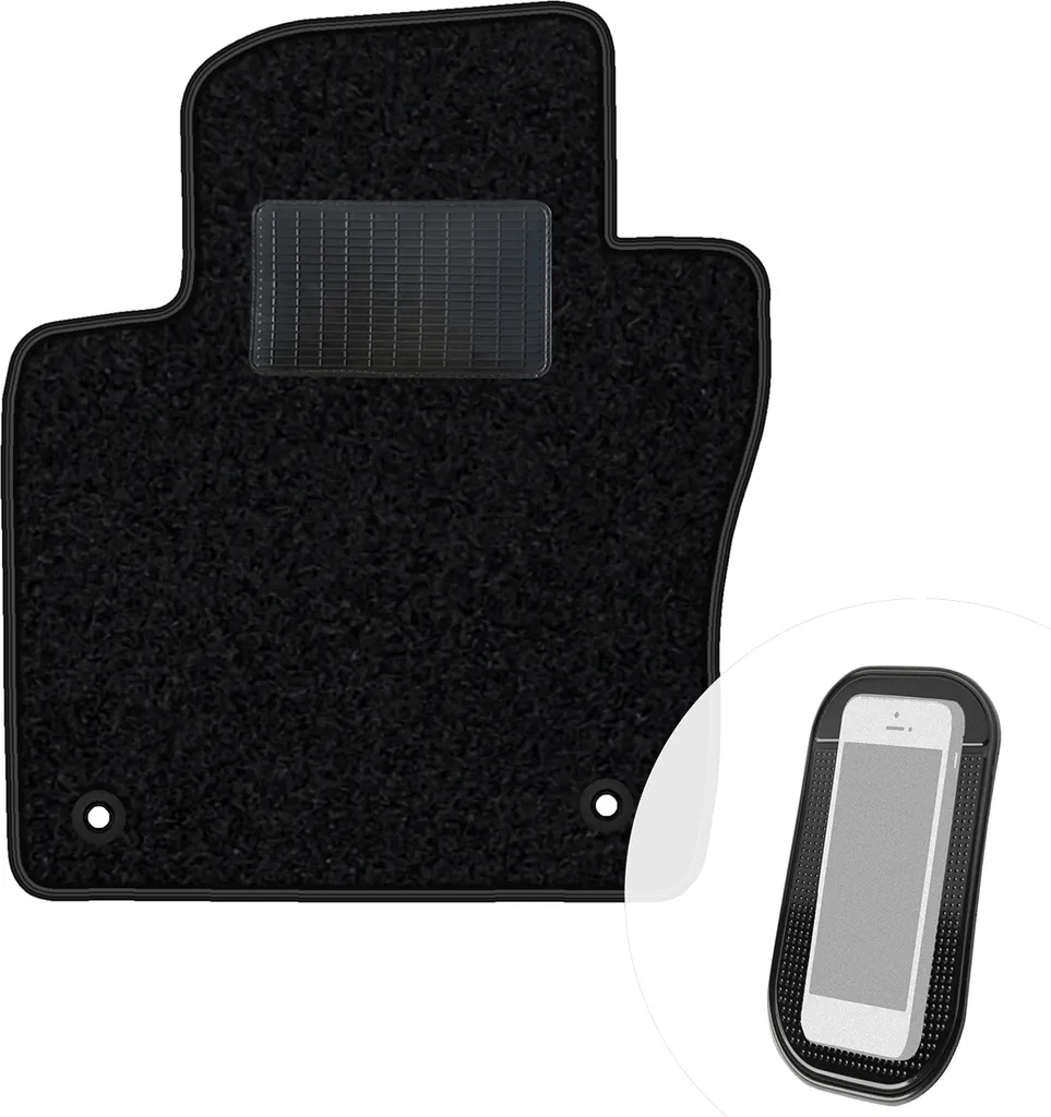 Tappeto Auto Nero per Volkswagen Phaeton Lunga | moto-MOLTICO Velours