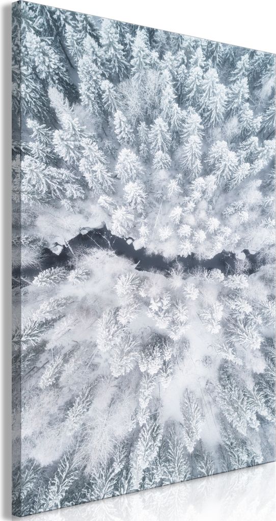 Italienischer Leinwand Leinwandbild - Tree Crowns (1 Part) Vertical 80x120 cm Landschaften c-B-0397-b-a