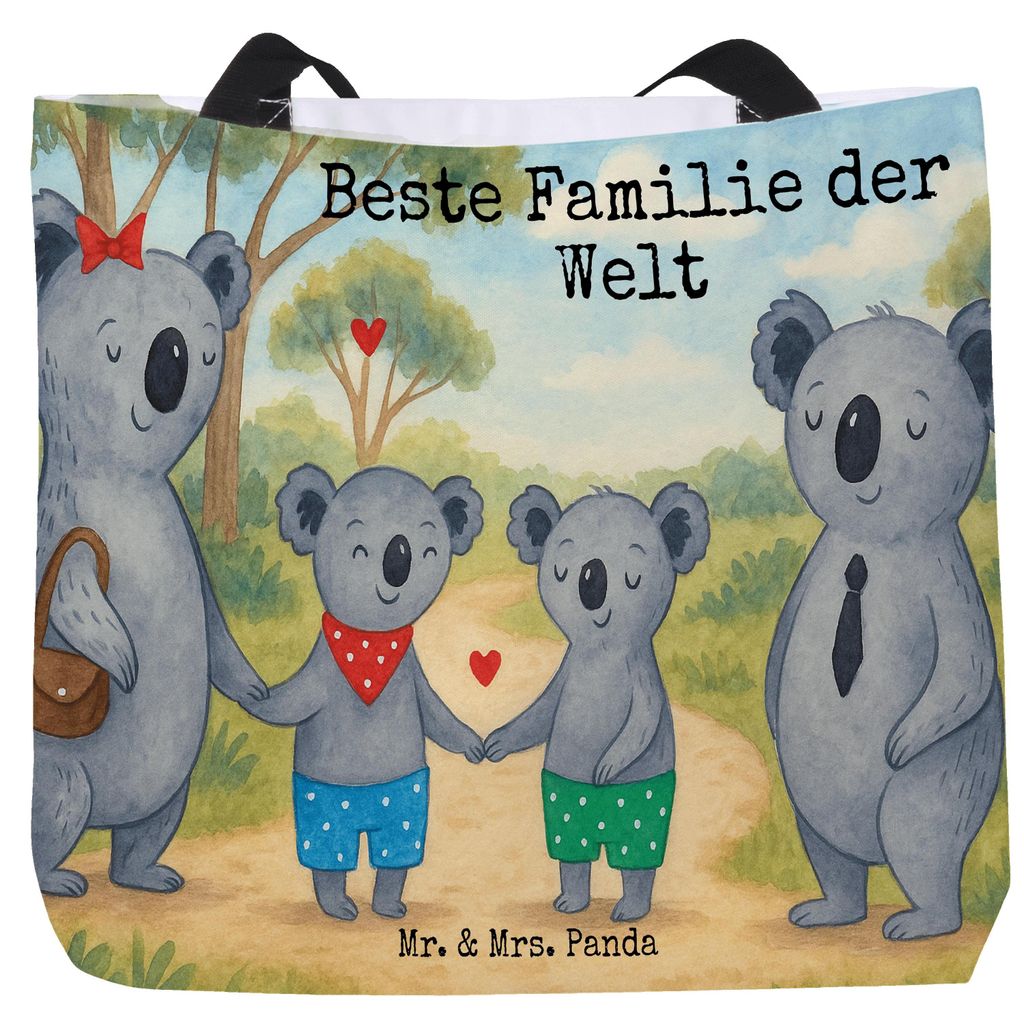 Mr. & Mrs. Panda Tote Bag Koala Familie zwei Design - Weiß - Geschenk, Einkaufstasche, Tasche, Zusammen, Laptoptasche, Koalabär, Strandtasche, Mu...