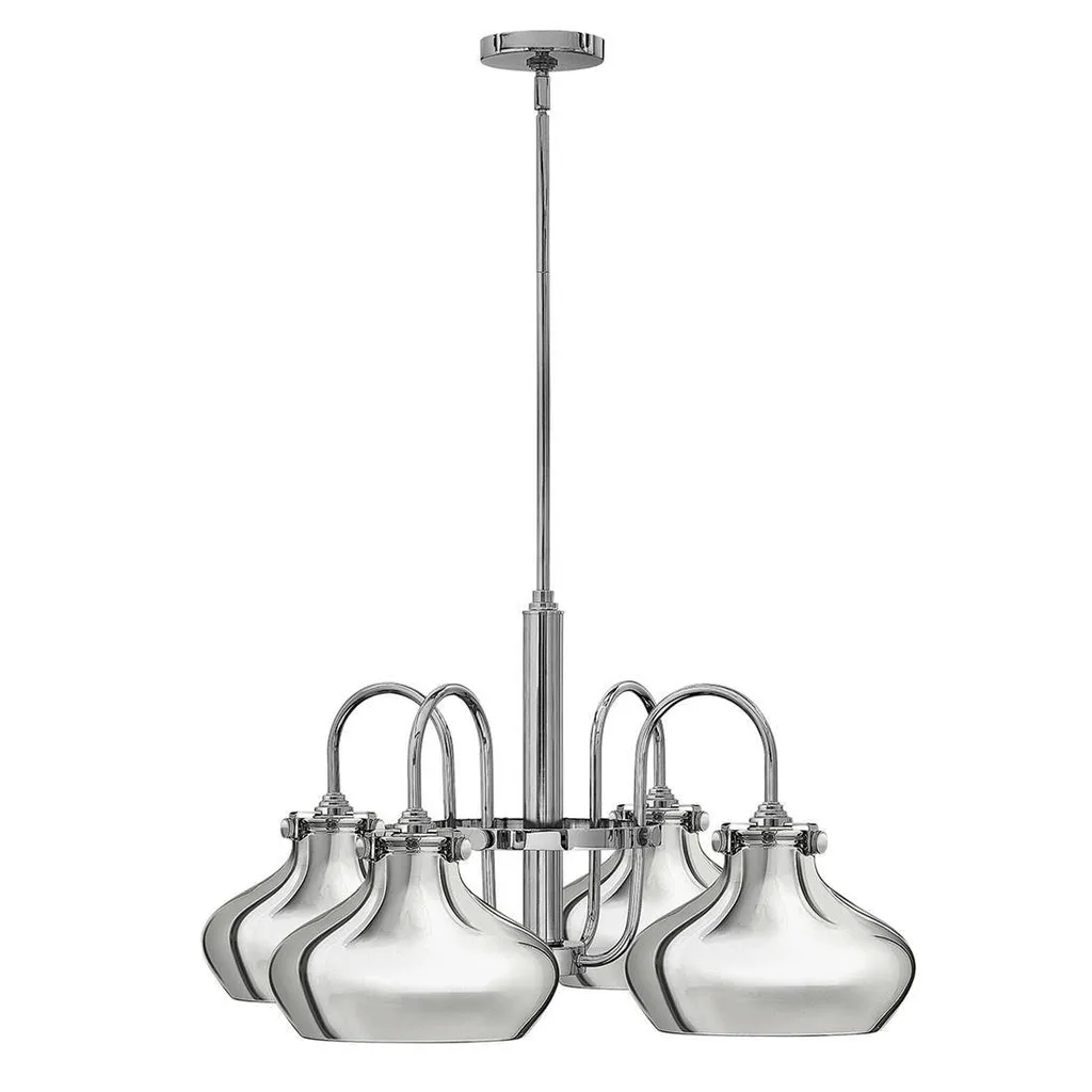 Lustre Congress chromé : la solution pour éclairer de grands volumes