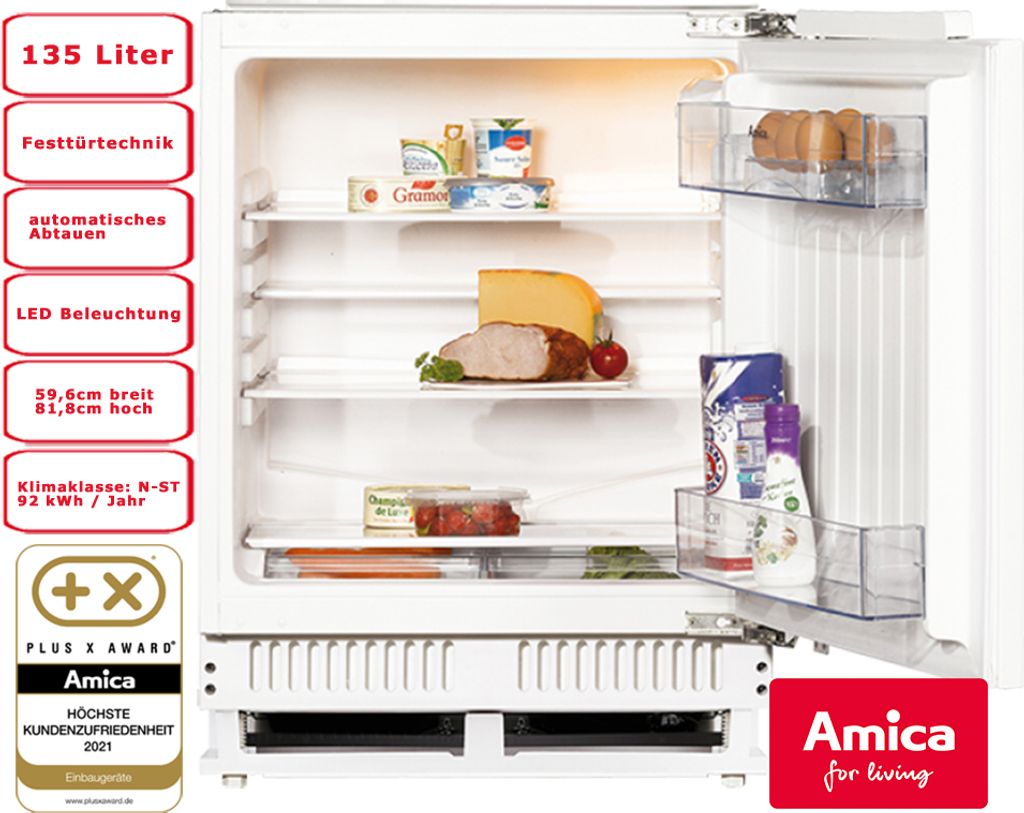 Amica - UVKSS 351 900 - Unterbau-Kühlschrank - Festtür Produktbild 5