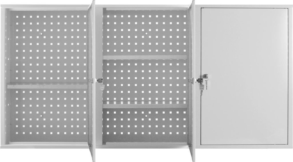 ADB Werkzeugwandschrank mit 3 Türen, 4 Fachböden,