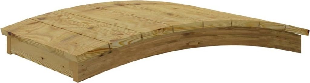 vidaXL Ponte da giardino 110x74 cm in legno massiccio di Immagine del prodotto 