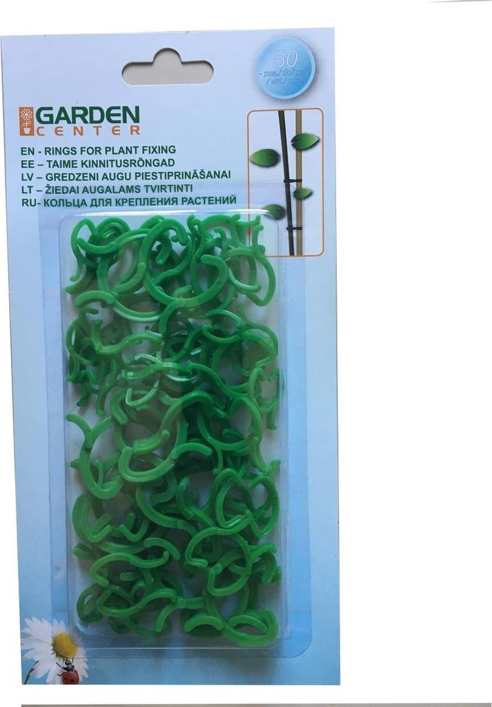 50 x Pflanzenhalter Pflanzenclips Pflanzenbinder Pflanzklammer Pflanzenringe