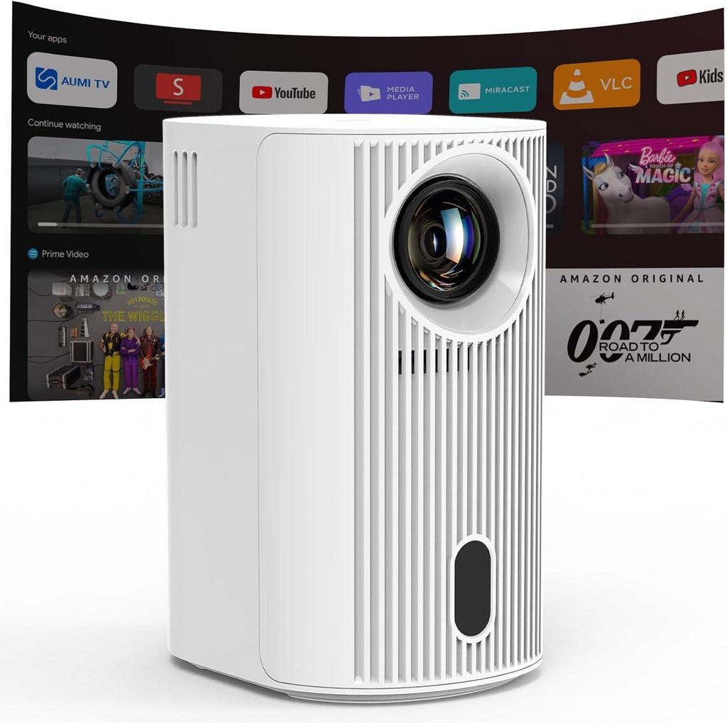 Proyector Putbecy, resolución nativa 4K, 1080p, corrección Imagen del producto 