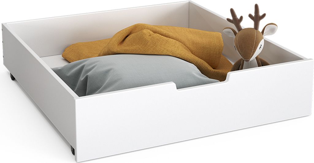 Vitalispa Rollschublade Teddy, 92 x 89 cm, Weiß Produktbild 7