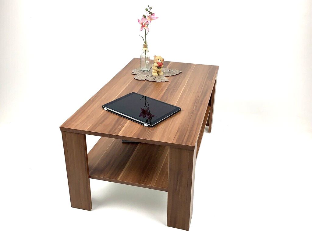 Möbel SD Couchtisch Bea Nussbaum Optik 100 x 57 x 43,5 cm Produktbild 4