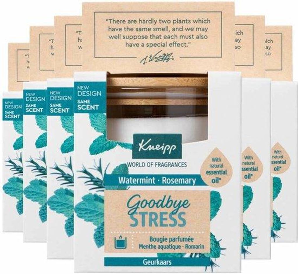 6x Kneipp Duftkerze „Goodbye Stress“ (145 g) Produktbild 