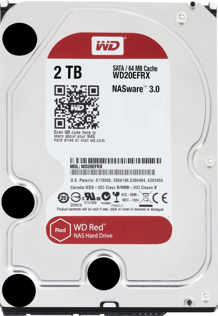 Western Digital Red WD20EFRX 2 TB Festplatte Produktbild 