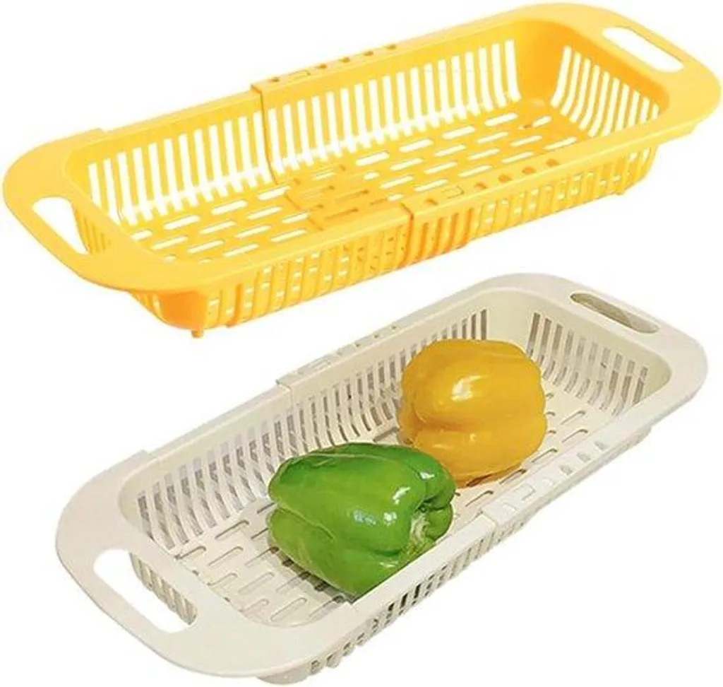 Passoire Pliable de Cuisine Ergonomique en Plastique - Pack de 2 Unités