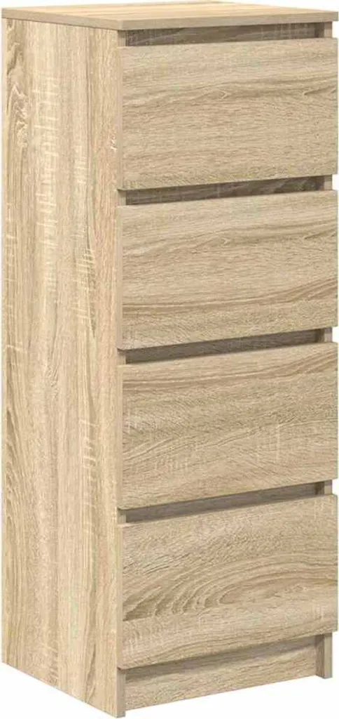 Credenza Rovere Sonoma 37,5x35x99 cm | Mobile Salvaspazio in Legno