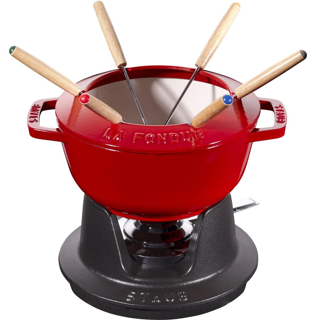 Staub Service à fondue, Induction, Fonte, Rouge cerise Image du produit 
