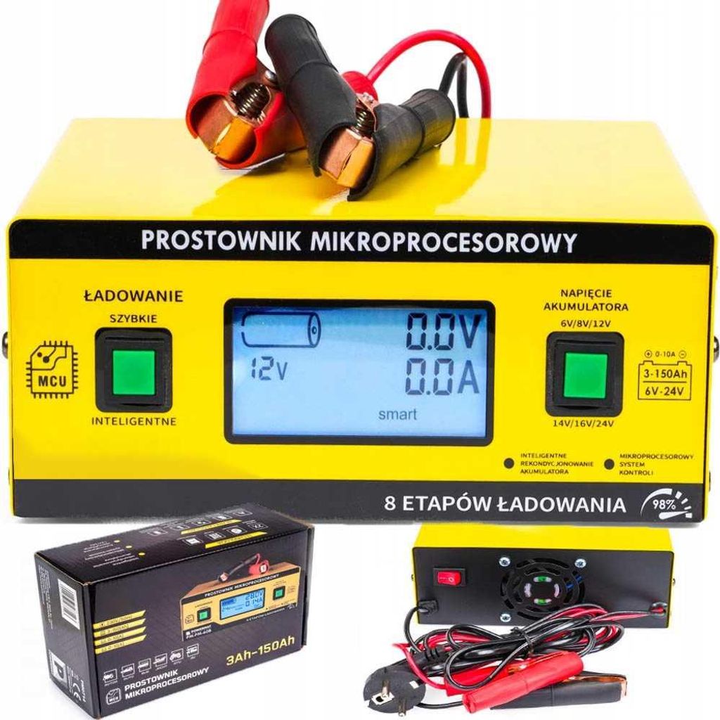 Prostownik mikroprocesorowy akumulatorowy 6V - 24V Zdjęcie produktu 
