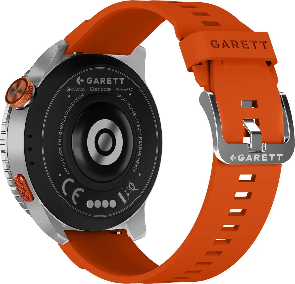 Garett Compass Montre connectée GPS argentée écran HD et boussole active - 6