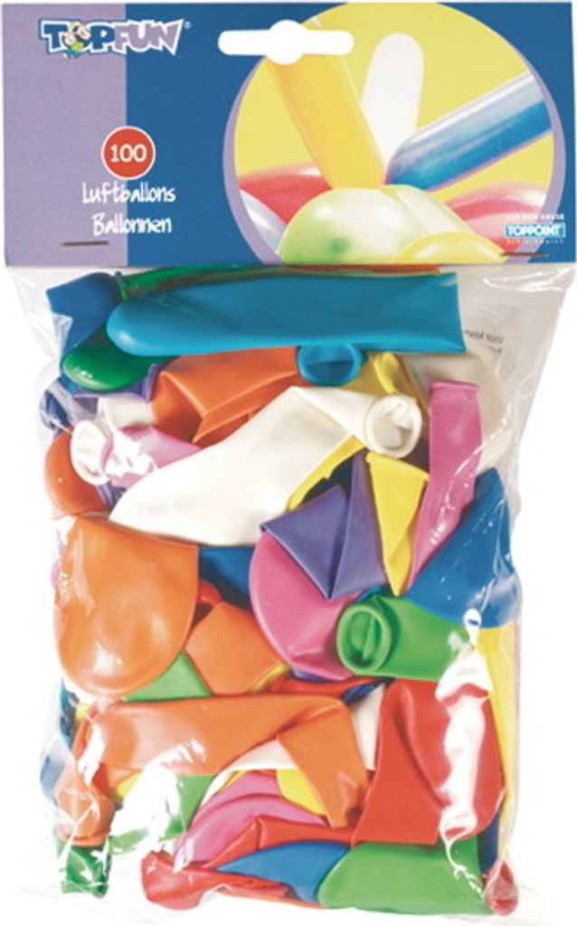 1000 (10x 100) Luftballons verschiedene Farben & Modelle Produktbild 