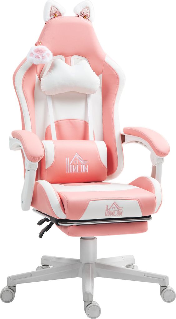 Fauteuil gaming HOMCOM : fauteuil gaming ergonomique avec Image du produit 