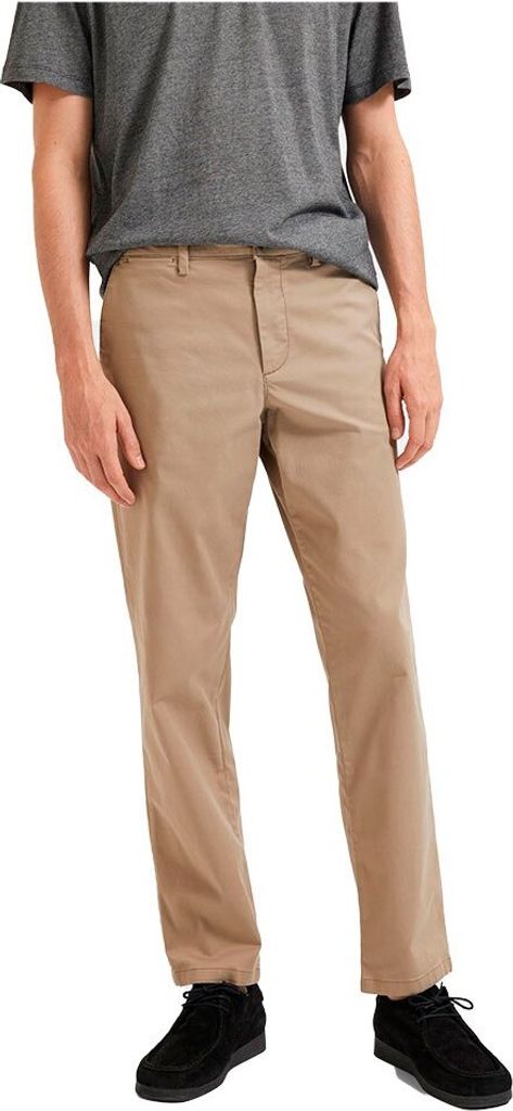 Selected New Miles Straight Fit Chinohose Beige 31 / 34 Mann Beige 31