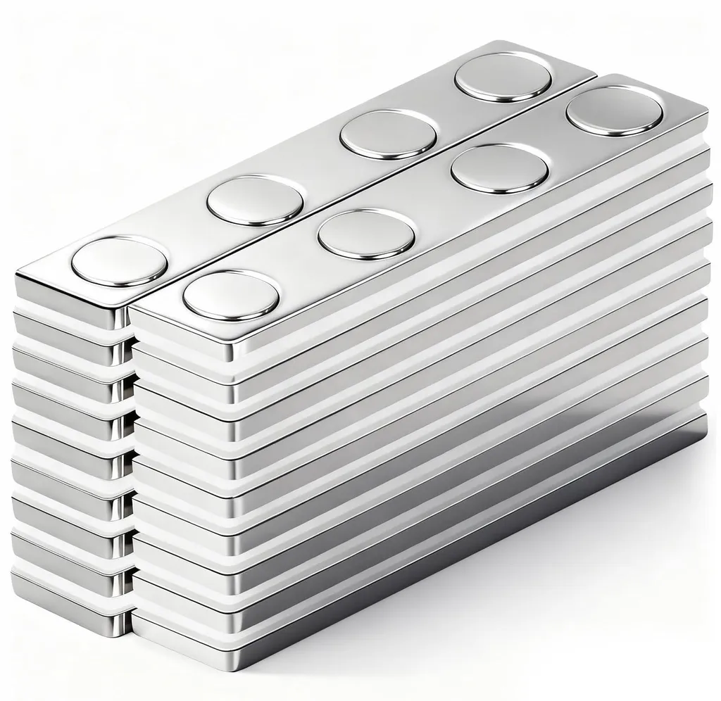 Aimant Néodyme Rectangulaire 58mm pour Fermeture de Placard et Rangement