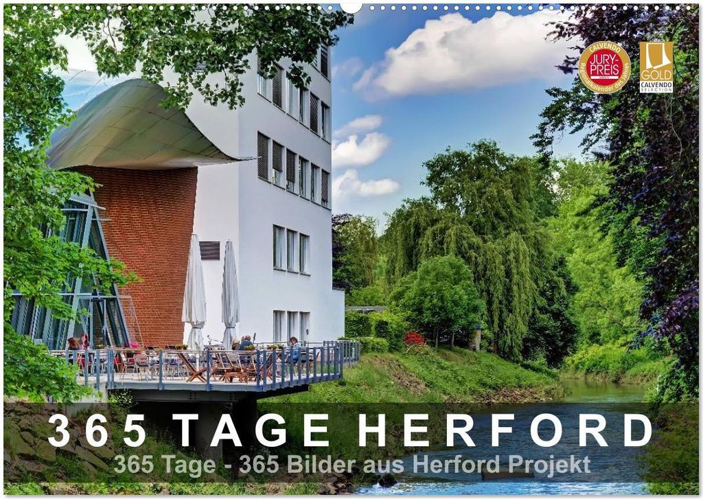 365 Tage Herford (Wandkalender 2026 DIN A2 quer), CALVENDO Monatskalender
