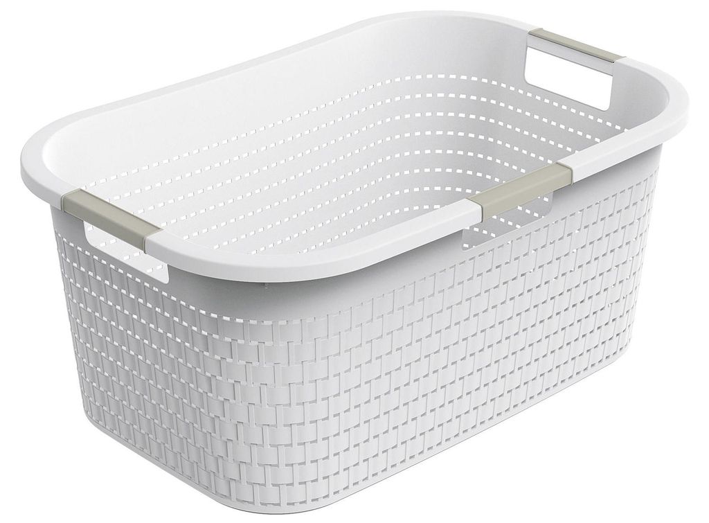 ROTHO Koš na prádlo Country 58x38,9x25,1cm 40l bílý 1ks Obrázek produktu 