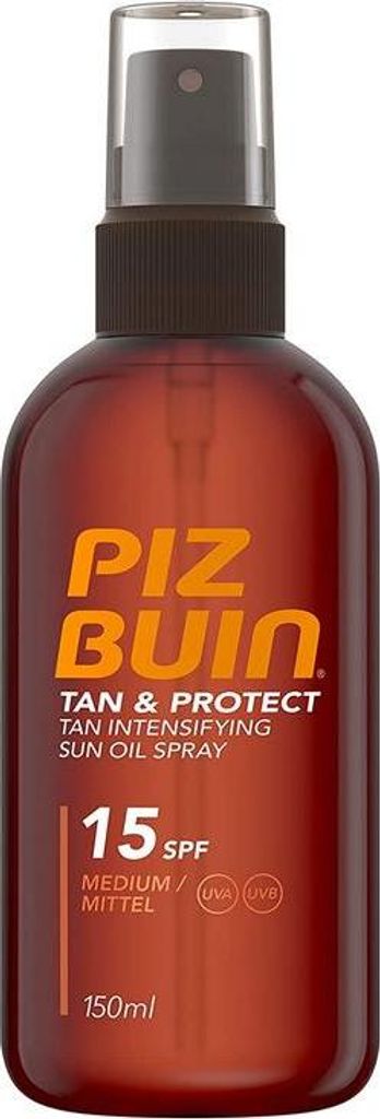 Piz Buin Tan & Protect Tan Accelerating Oil Spray SPF15, Produktbild 