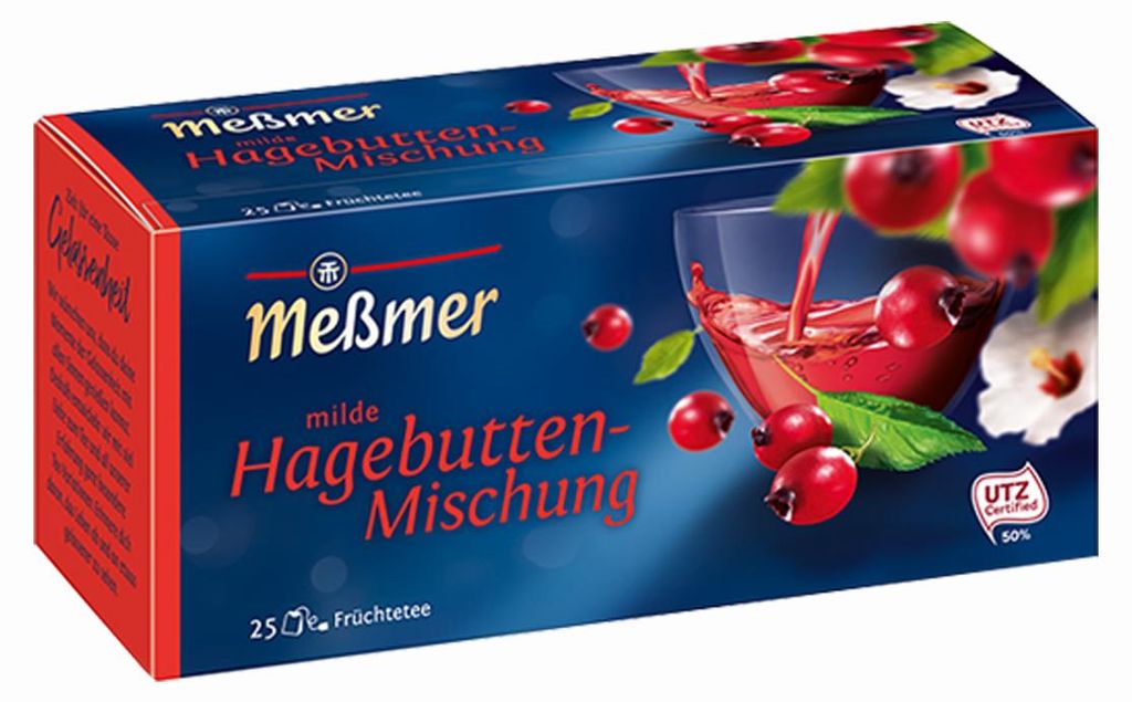 Meßmer Mild Rosehip Blend Fruit Tea Hibiscus 75g 12 pack Zdjęcie produktu 
