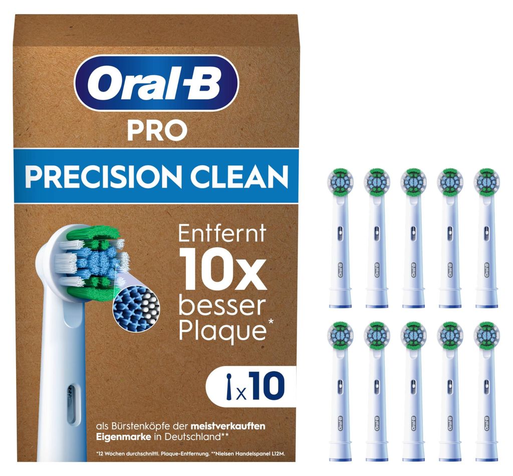 Oral-B Pro Precision Clean opzetborstels, 10 stuks (verpakt Productafbeelding 