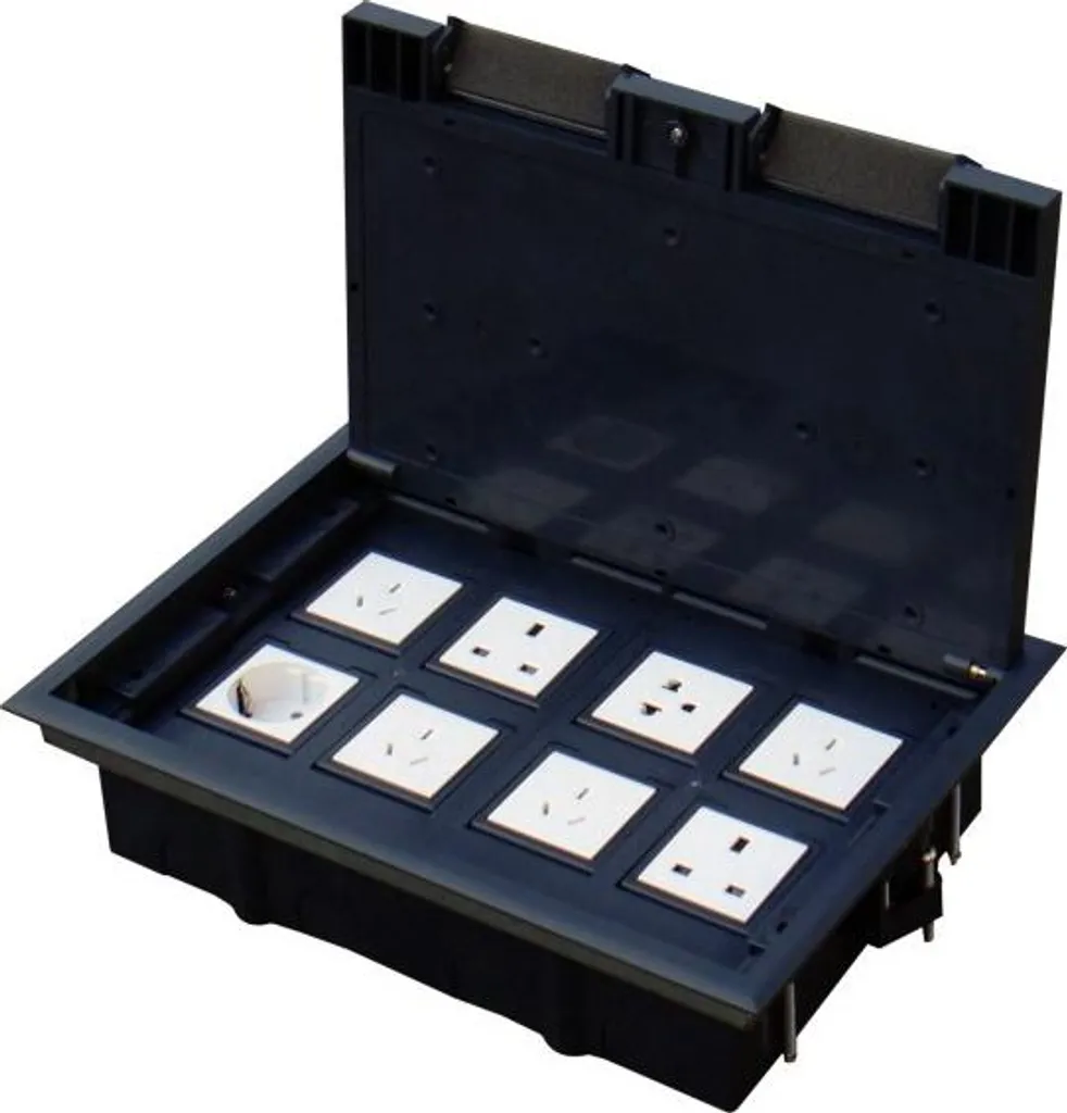 Scatola Pavimento 8 Moduli ALANTEC - Regolabile e Facile da Montare