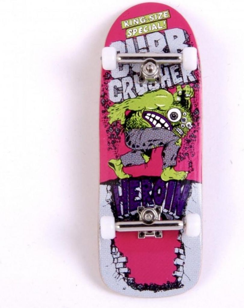 Custom Pro X Heroin Skateboards Curb Crusher Fingerboard Complete