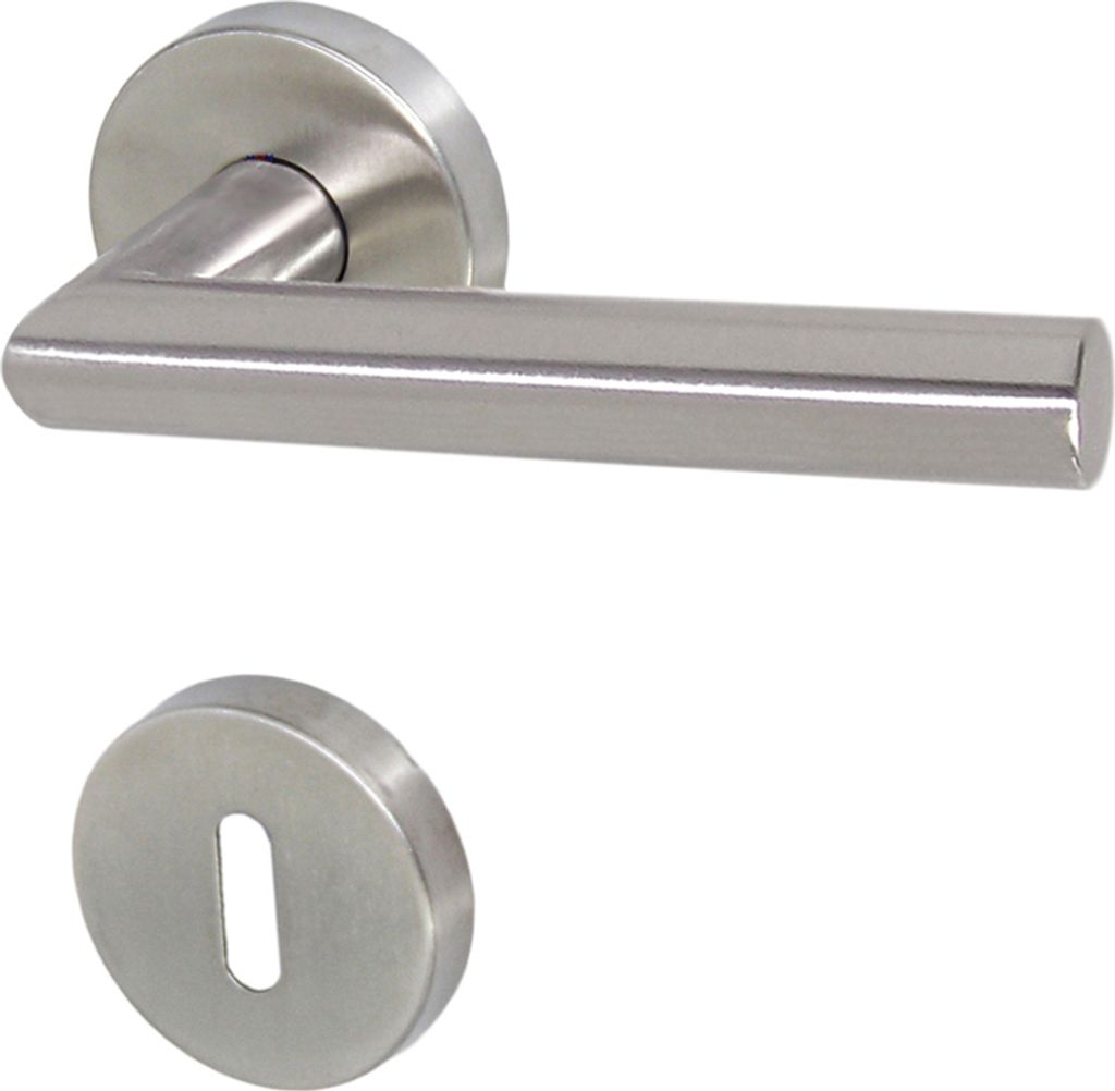 Edelstahl Türbeschlag TA-1206 R BB Türdrücker Türgriffe Türklinke