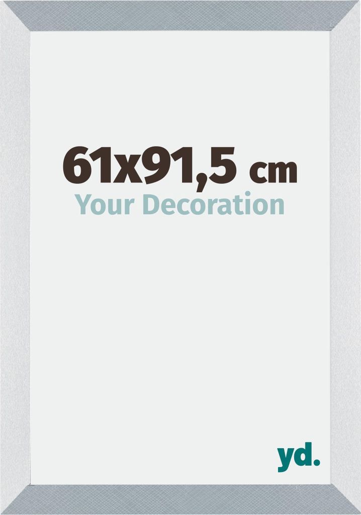 Bilderrahmen, 61x91.5 cm, Aluminium Gebürstet, MDF, Mura